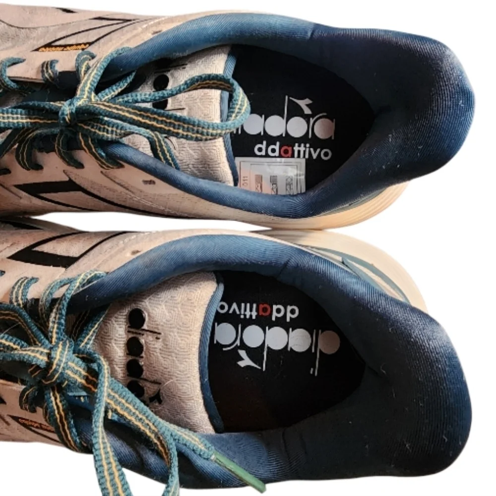 Diadora Equipe Nucleo Men Running Shoes Gray Mediterranean 10.5 Athletic Sneaker - Picture 10 of 12